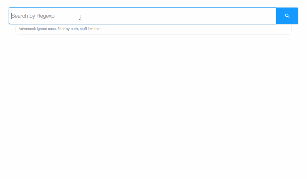 Interface de Hound Search